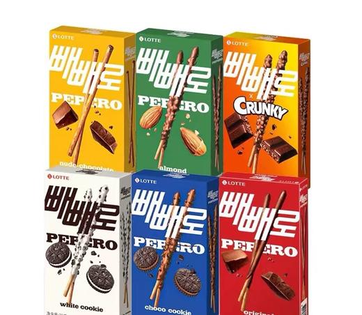 乐天派派乐扁桃仁巧克力注心涂层装饰饼干棒39g 商品图0