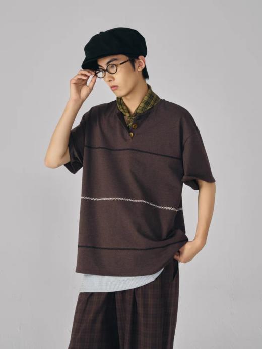 共和GongheRepub/GH24036/复古花纱落肩短袖 商品图0