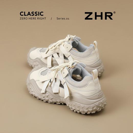 ZHR则则网面镂空透气老爹鞋女夏季厚底增高休闲鞋户外登山运动鞋 商品图0