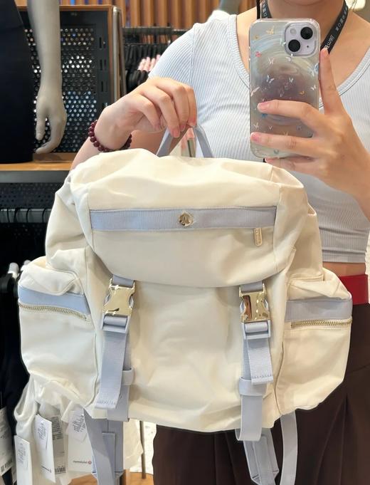 原单lulu销量王男女同款防水刘亦菲同款双肩包 商品图1