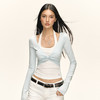 Ariseism 美式复古设计感假两件长袖T恤女秋季新款辣妹修身上衣 商品缩略图3
