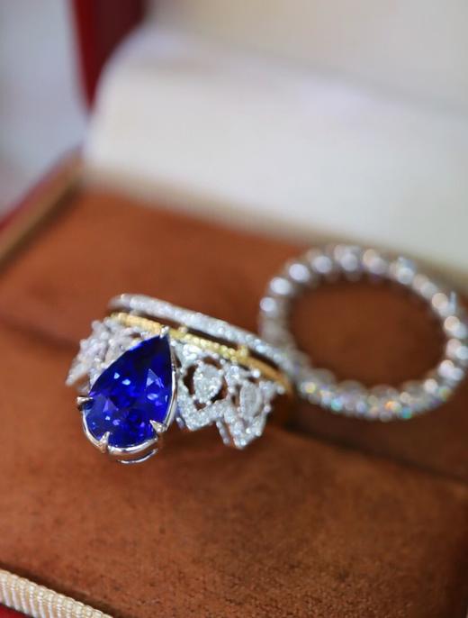 2.65ct刻面蓝宝石戒指 商品图0