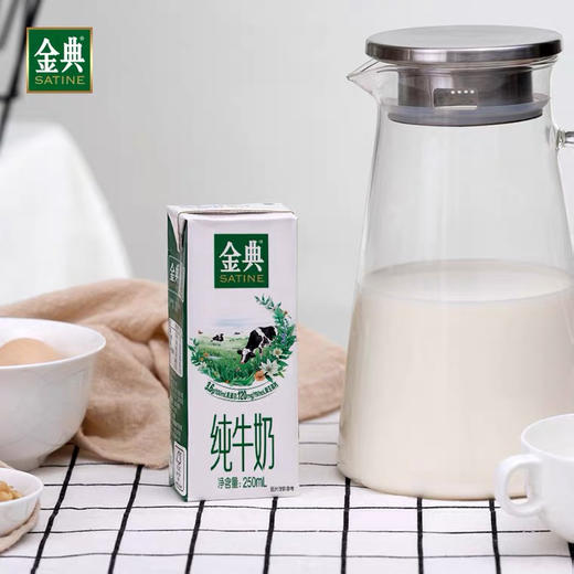 【自营】伊利金典纯牛奶250ml*12瓶整箱学生儿童营养早餐纯牛奶盒装乳制品纯牛奶 商品图1