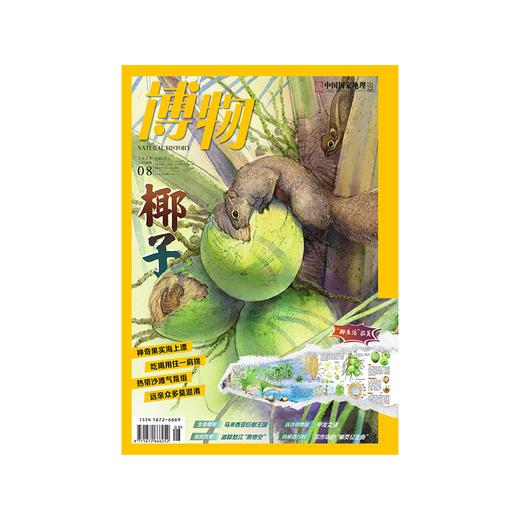 《博物》202508 椰子 怒江金丝猴 幽灵方头鱼 甲龙 马拉西亚雨林 伊朗文字 商品图1