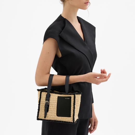 SOFT RAFFIA 微型水桶包 商品图5