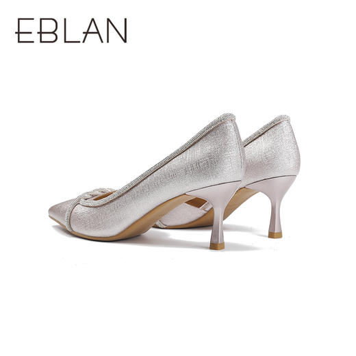 2楼伊伴2025年夏季细高跟环绕钻带凉鞋B25264282 商品图3