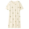 丁摩 大码睡裙女夏季薄款半袖波点中长裙外穿甜美可爱女士【棉+莫代尔】睡裙5ZF-  22581 商品缩略图4