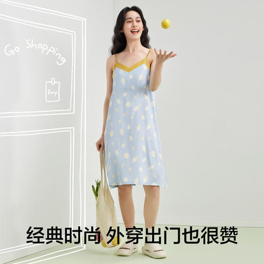 【有棵树】【M-2XL】女士吊带睡裙凉感亲肤 商品图9