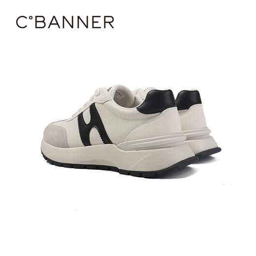 4楼千百度2025秋季耐磨耐穿透气真皮脚垫复古阿甘鞋A25427606 商品图3