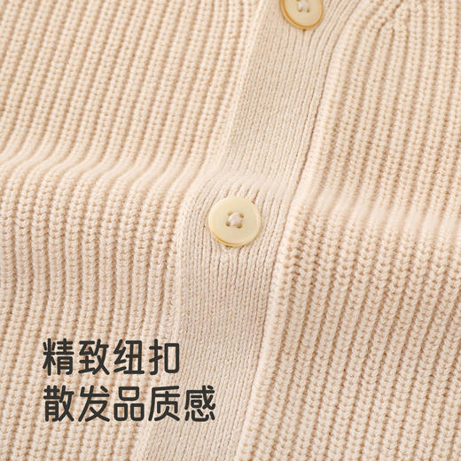 英氏儿童毛织上衣春秋休闲女童羊毛开衫外套保暖外搭中大童毛衫 商品图3