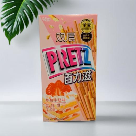 格力高（双层百力滋）草莓牛奶味 45g/盒 商品图0