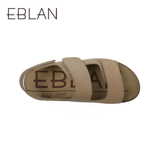 2楼伊伴2025年夏季牛绒鞋面橡胶底凉鞋B25370601 商品图2