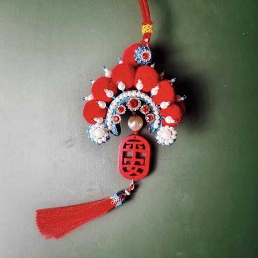 【京合坊非遗京剧绒球冰箱贴&挂件】匠人手工北京礼物文创冰箱贴戏曲帽盔礼品 商品图3