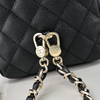 香奶奶   24p  早春度假系列   银扣链条    背包双肩包  女款  黑色（HH） 商品缩略图5