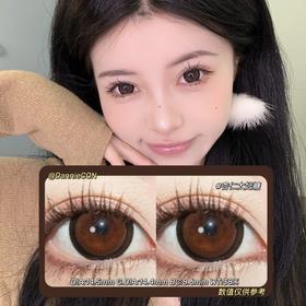 SHEEPCON年抛·杏仁太妃糖·14.5mm(着色参考14.4mm) 0-1000度(有525/575) 韩产进口·(建议佩戴6-8个月左右更换)