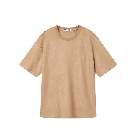 NPC潮牌夏新款仿麂皮绒短袖T恤简约潮流上衣NP33TE23 商品图6