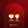宫匠造办 吉祥如意耳钉 黄金镶贝母 商品缩略图0