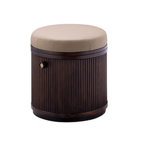 【新中式-茶凳KD-Y-T6803】黑檀/茶室/客厅/妆凳/茶凳