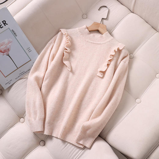 Avann阿曼衣12针木耳边女童羊毛衫MF16 商品图3