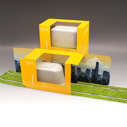 广州有轨电车创意涂鸦车模TU小七 商品图0