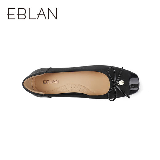 2楼伊伴2025年秋季法式优雅稳固方根Q弹厚乳胶垫脚时装单鞋B25420702 商品图2