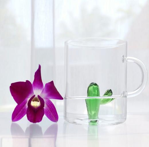 意大利ICHENDORF手工立体花型耐热玻璃水杯 仙人掌系列 商品图2