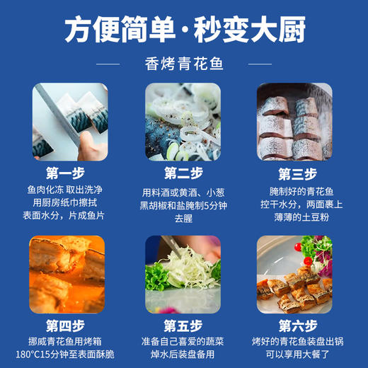 挪威深海青花鱼 | 甄选纯净海域捕捞 青釉纹理 条条饱满如一 丰腴美味 营养丰富 商品图4