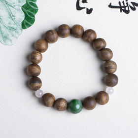 xy0486沉香+碧玉大手串