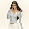 Ariseism 美式复古设计感长袖T恤女秋季新款辣妹修身上衣 商品缩略图1