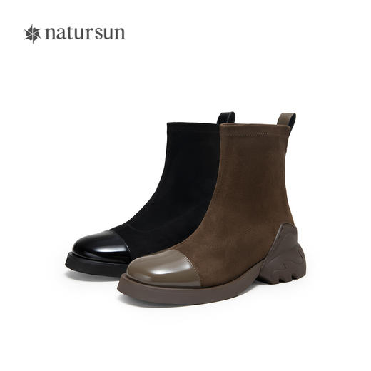 2楼natursun24冬季新品弹力靴/袜靴N24566645 商品图4