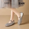 ZHR则则法式粗跟玛丽珍鞋2025新款夏季镂空编织凉鞋仙女风配裙子 商品缩略图8