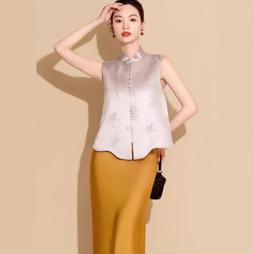 薰衣草紫 薄款唐装上衣新中式日常LHSC37 商品图0