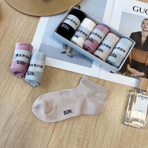SUNJ8061蚕丝养肤袜 商品图1