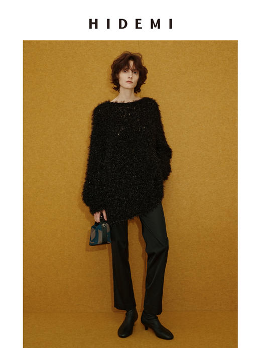 HIDEMI 进口天丝聚氨酯缎面超显瘦烟管裤神裤 商品图9