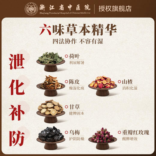 浙江省中医院 乌梅荷叶饮 95g/盒 10袋装 商品图3