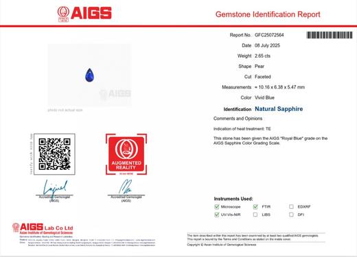 2.65ct刻面蓝宝石戒指 商品图6
