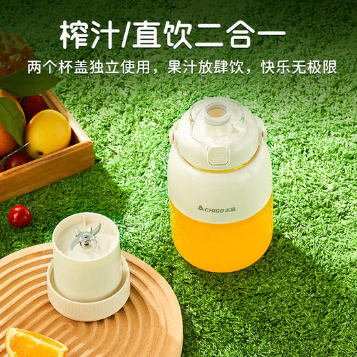 志高户外学生榨汁机多功能果汁杯便携式无线电动碎冰果汁机吨吨杯 商品图3