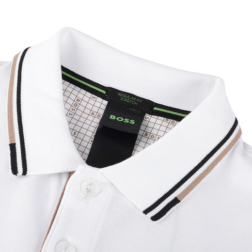 【超惠秒】BOSS 男士简约刺绣logo弹棉短袖Polo T恤 11889 商品图10