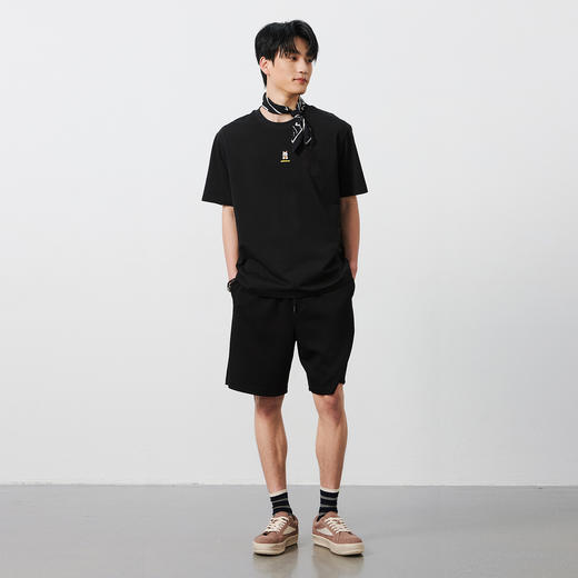 NPC潮牌CC系列100%棉金币招财猫印花短袖T恤男女童趣舒适CC55TE67 商品图1