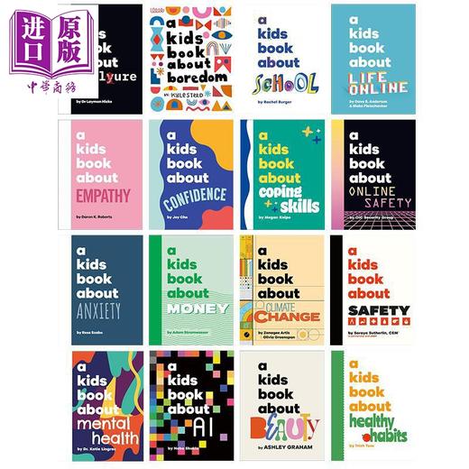 【中商原版】英文原版DK儿童书系列儿童成长教育书16册 A Kids Book About Anxiety Empathy Beauty AI School Healthy Habits 商品图0