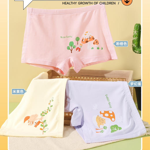 [三条装]女童平角内裤莫代尔底裤【CSK25302】 商品图0
