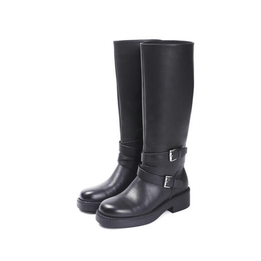 2楼伊伴2024冬季时尚潮流女靴单靴B24555203 商品图5