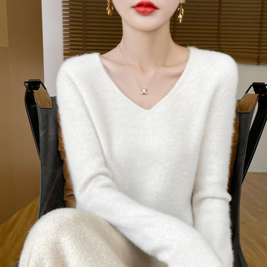 Avann阿曼衣一线V领基础款羊毛衫1110 商品图4