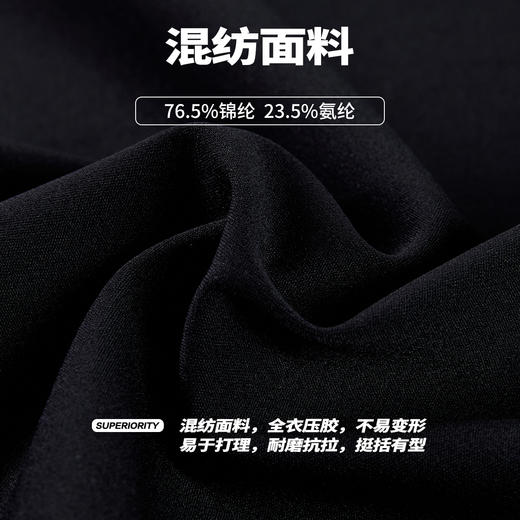 NPC潮牌全衣压胶宽松舒适圆领T恤男潮流硅胶logo户外NP44TE49 商品图4