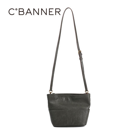 2楼千百度2025秋季复古包身金属搭扣背提包A25406913 商品图0