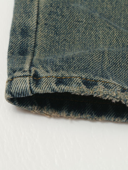 复古蓝高腰阔腿牛仔裤 垂感拖地裤 慵懒休闲 显高显瘦神裤 商品图4