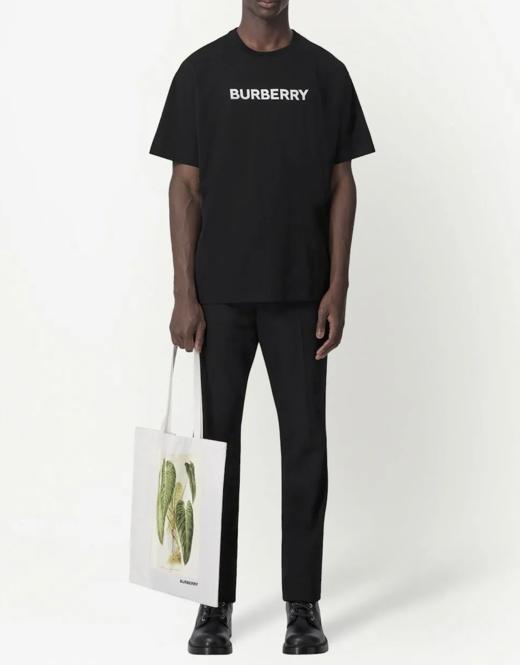 【超惠秒】Burberry 博柏利 男士宽松款简约经典字母logo全棉短袖T恤12025/12026 商品图4