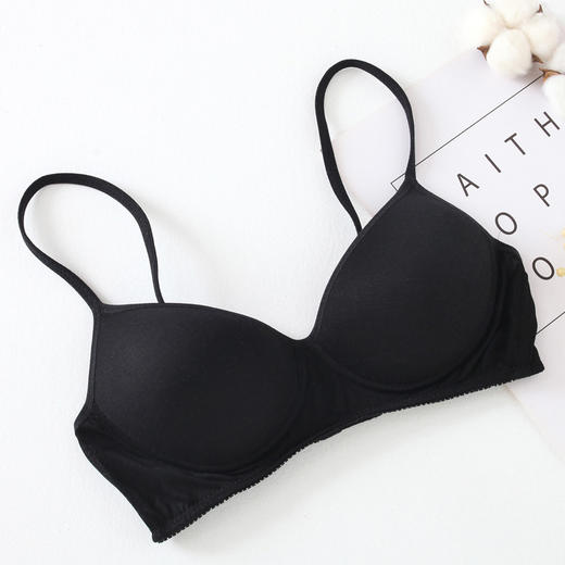 丁摩 日系真丝内衣女小胸薄款舒适调整型无钢圈文胸无痕桑蚕丝胸罩5ZF-1801 商品图12