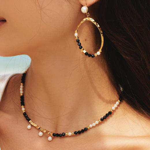 Ancient Greece古希腊时期 | 希腊海神黑石耳环 商品图1