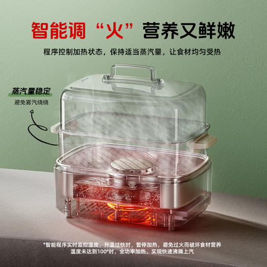 大宇新品电蒸锅多功能家用蒸煮一体锅三层大容量S27 商品图6